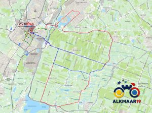Plattegrond EK Wielrennen Alkmaar 2019
